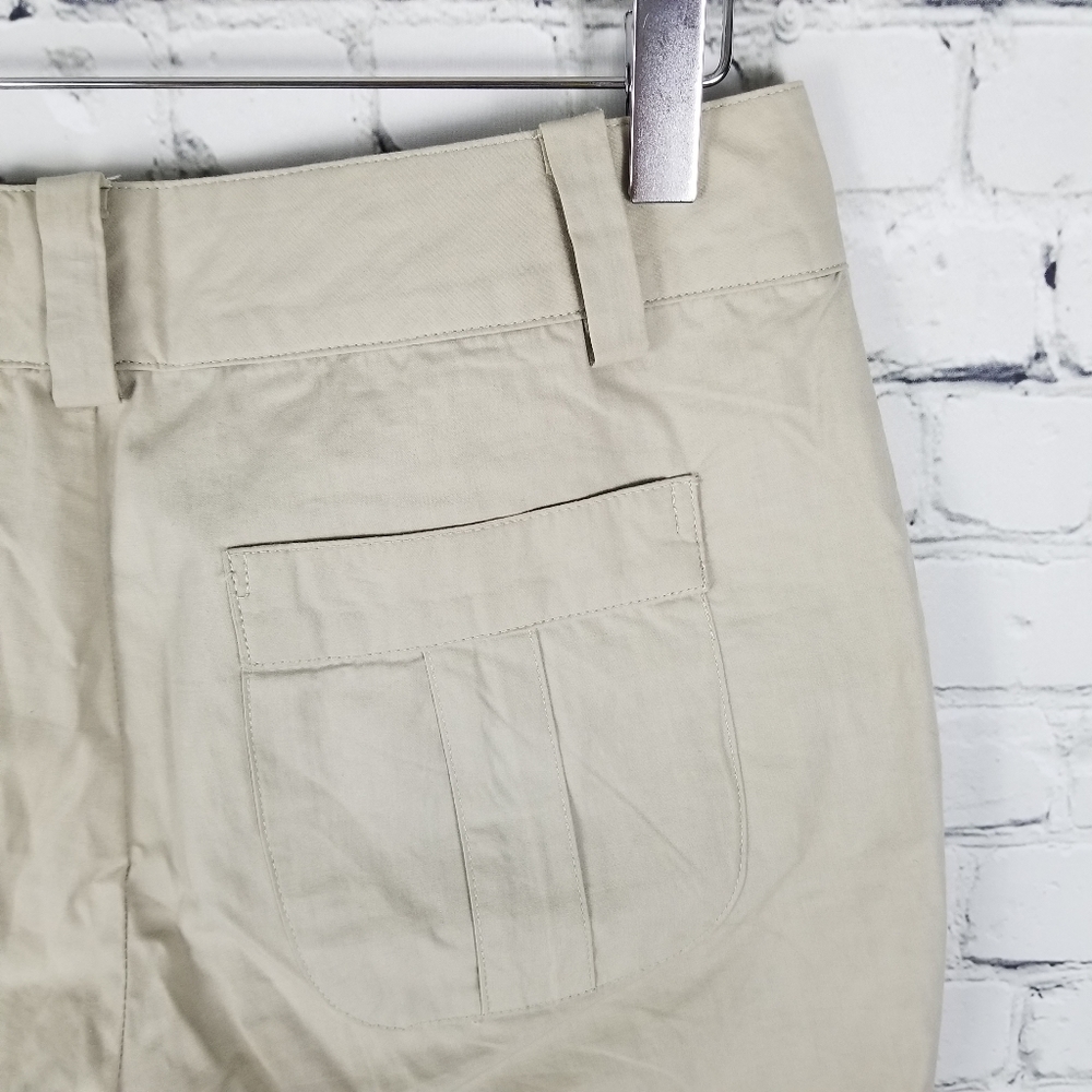 RACHEL MARA | cropped slim leg khaki pants